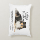 ティミーのトライカラーシェットランド・ シープドッグ枕 アクセントクッション (裏面(縦))