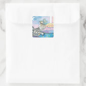 ティミーの妖精タビー猫ステッカー スクエアシール (バッグ)