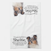 ティミーズブルーメルルシェットランド・ シープドッグキッチンタオル キッチンタオル (縦)