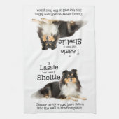 ティミーズブルーメルルシェットランド・ シープドッグキッチンタオル キッチンタオル (縦)