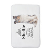 ティミーズブルーメルルシェットランド・ シープドッグバスマット バスマット (正面縦)