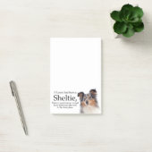ティミーズブルーメルルシェットランド・ シープドッグ投稿It Notes ポストイット (オフィス)