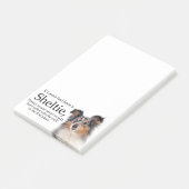 ティミーズブルーメルルシェットランド・ シープドッグ投稿It Notes ポストイット (アングル)