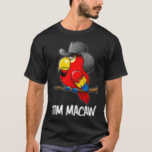 ティムおもしろいマコーカントリーオウム Tシャツ