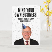 ティムおもしろいワルツ誕生日 – マインドユア独自のビジネス カード (黄色い花)