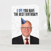 ティムおもしろい・ウォルズ誕生日 – お願いしま最高のす カード (正面)