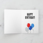 ティムおもしろい・ウォルズ誕生日 – お願いしま最高のす カード (内部)