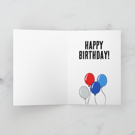 ティムおもしろい・ウォルズ誕生日 – お願いしま最高のす カード (内部)