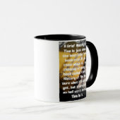 ティムの小史: おもしろい マグカップ (正面右)