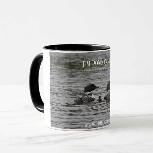 ティムの池の荒野のキャンプのコーヒー・マグ マグカップ (正面左)