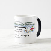 ティムの池の荒野のキャンプのコーヒー・マグ モーフィングマグカップ (正面右)