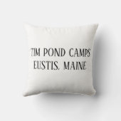 ティムの池の荒野のキャンプの装飾用クッション クッション (裏面)