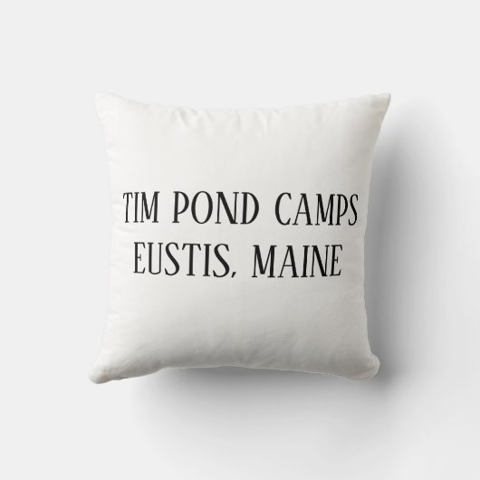 ティムの池の荒野のキャンプの装飾用クッション クッション (裏面)