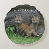 ティムの池の荒野のキャンプの装飾用クッション ラウンドクッション (裏面)