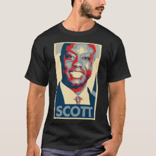 ティムスコットポスター政治パロディ Tシャツ