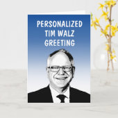 ティムパーソナライズされた・ウォルズ・グリーティング・カード カード (黄色い花)