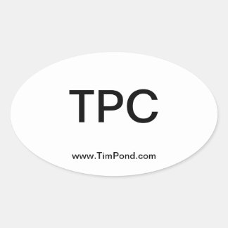 ティムポンドウィルダネスキャンプバンパーステッカー 楕円形シール