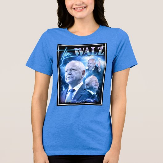 ティムワルツレトロ90sスタイル トライブレンドＴシャツ (正面)