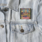 ティムール(1336-1405年)、Babur (1483-1530年、r.1526-30) 缶バッジ (インサイチュ)