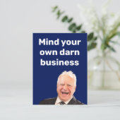 ティム・ウォルズは自分の仕事を考えなさい ポストカード (スタンド正面)