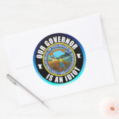 ティム・ウォルズは馬鹿だ ラウンドシール (封筒)