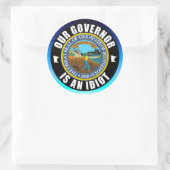 ティム・ウォルズは馬鹿だ ラウンドシール (バッグ)