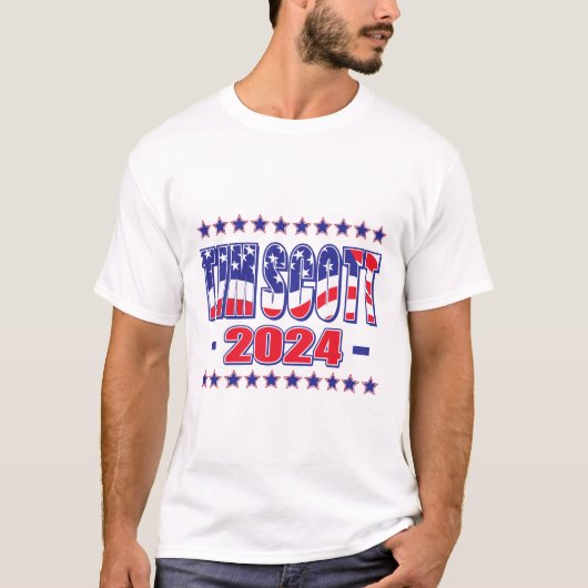 ティム・スコット 2024年 大統領 Tシャツ (正面)