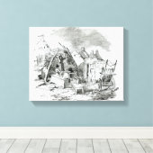 ティム・ダウンズのScalpeen、Dunmore キャンバスプリント (インサイチュ (ウッドフロア))