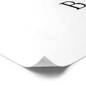 ティム・フォー・ティーパープルベイビーシャワーのお出迎え看板 ポスター (角)