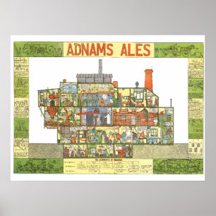 ティム・フンキンのAdnams Breweryのポスター ポスター