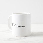 ティム・ワルツ署名 コーヒーマグカップ (正面左)