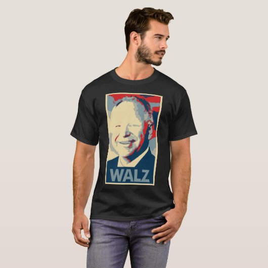 ティムWalzポスター政治パロディ Tシャツ (正面フル)