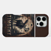 ティモシーのヘラジカの木のサイン iPhoneケース (裏面横)