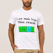 ティモシーの周期表名のシャツ Tシャツ (正面)