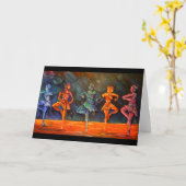 ティモシー・オリクリカードによるバレエダンサーII カード (黄色い花)