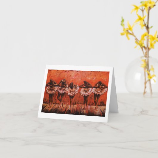 ティモシー・オリクリーによるダンサーの秘密ノートカード カード (黄色い花)