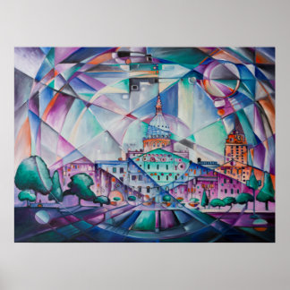 ティモシー・オリクリーによる「政治万華鏡のように千変万化するパターン」 ポスター