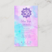 ティモダンーダイ水カラーヨガスタジオインストラクター 名刺 (裏面)