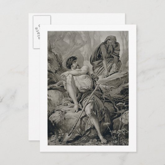 ティモンとアペントス、アテネのティモンからウィリが ポストカード (正面/裏面)