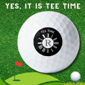 ティユニークータイムクロックモノグラム白黒 ゴルフボール