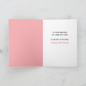 ティラおもしろいーを着た雄猫 カード (内部)