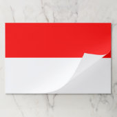 ティラウェイ紙パッドとインドネシア国旗 ペーパーパッド (折り畳み)