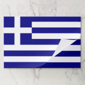 ティラウェイ紙パッドとギリシャ国旗 ペーパーパッド (折り畳み)