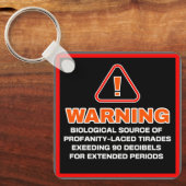 ティラデ警告ー キーホルダー (正面)