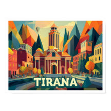 ティラナアルバニア旅行芸術的カラフル