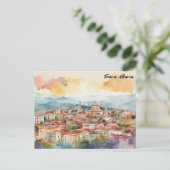 ティラナアルバニア水の色絵を描のパノラマビュー ポストカード (スタンド正面)