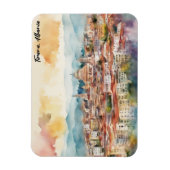 ティラナアルバニア水の色絵を描のパノラマビュー マグネット (縦)