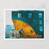 ティラナアルバニア美しい油絵を描ランドスケープ ポストカード (正面)