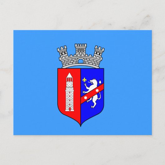 ティラナ国旗、アルバニアはがき ポストカード (正面)