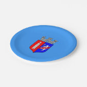 ティラナ国旗、アルバニア紙プレート ペーパープレート (アングル)